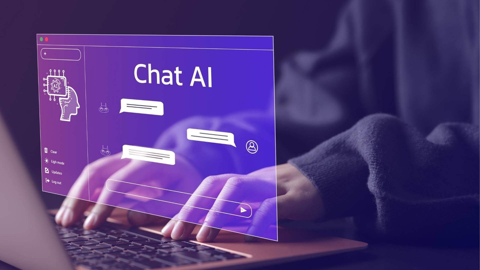 AI chatbot interface