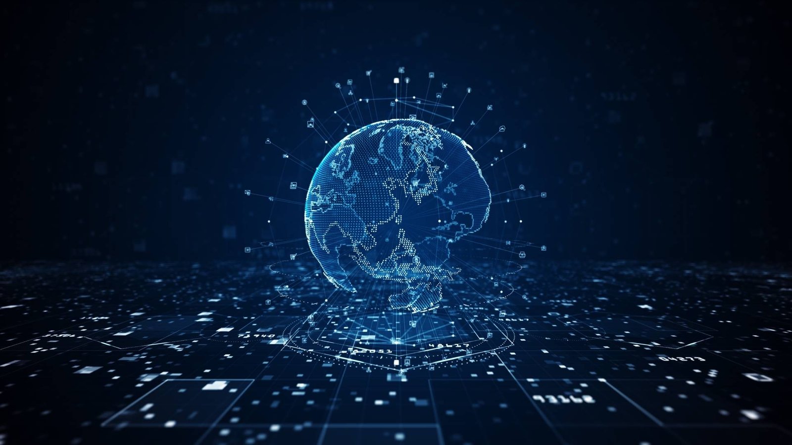 Global tourism network visual